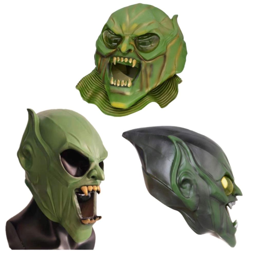 Hero Expedition Green Devil Mask Party Latex Facial Mask Goblin Mask Characters)