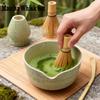 Zestaw Japońskiej Matchy 4 sztuki z Ceramiczną Miseczką Bambusową Ubijaczką do Matchy i Łyżeczką do Herbaty dla Miłośników Herbaty Prezenty Akcesoria do Parzenia Herbaty