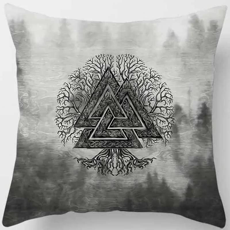 Dark World Tree Print Pillow Cover Home Decor Car Sofa Cushion
