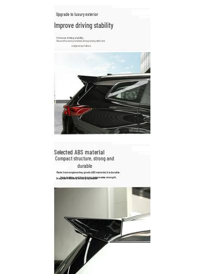 Tiggo 8 Pro/8 Plus Max Rear Spoiler MC Diffuser, Gloss Black.