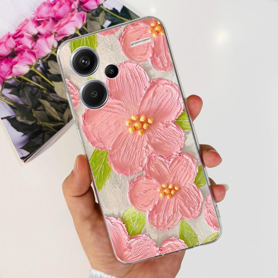 For Xiaomi Redmi Note 13 Pro+ Case Redmi Note13 4G Pro Plus Soft Clear TPU Bumper Funda For Redmi Note 13Pro+ Luxury Fashion Bag