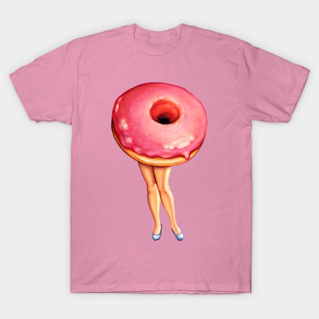 T Shirt Women Donut Girl Harajuku Print Kawaii Tshirt Summer Short Sleeve Female T-Shirt Top Tee