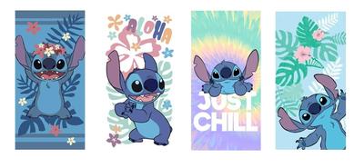 Detská plážová osuška Stitch - detská osuška Lilo a Stitch
