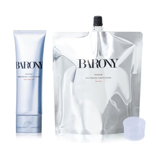 

Barony Toothpaste and Mouthwash Set, Whitening Toothpaste, Gel Toothpaste, and Liquid Toothpaste with Measuring Cup (barony-oralcare-set)