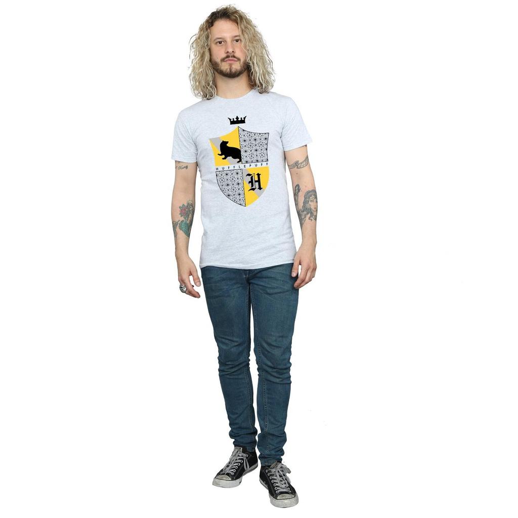 HARRY POTTER Mens Hufflepuff Shield T-Shirt