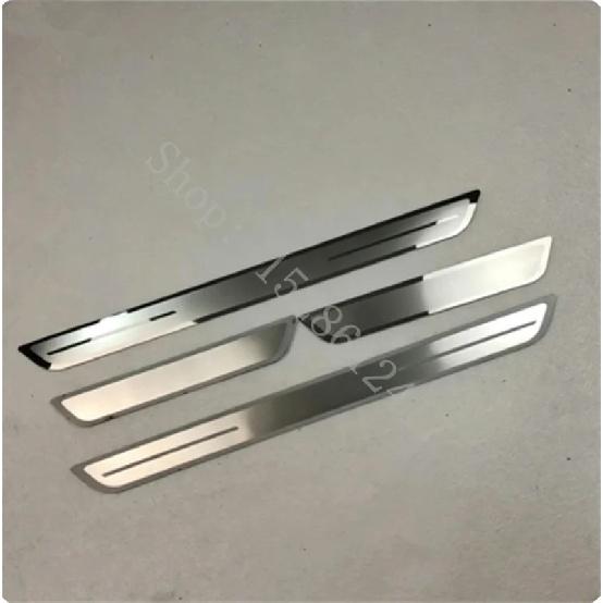 For Mitsubishi Outlander 2007 2008~2024 Door Sill Scuff Plate Trims Threshold Kick Pedal Protect Stainless Steel Car Accessories