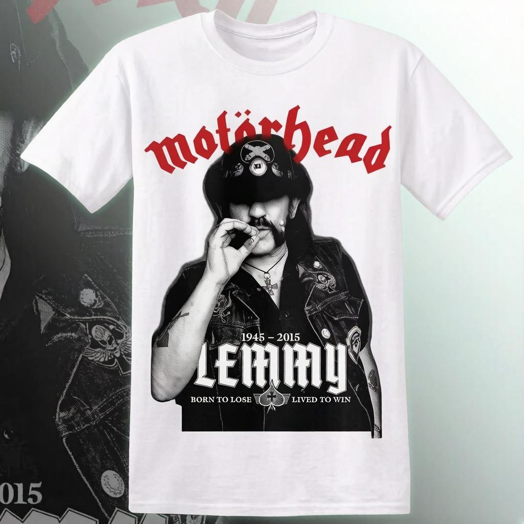 MOTÖRHEAD LEMMY TShirt Unisex Women Short Sleeve Retro Band Y2k Tshirt Streetwear Luxury Brand Tops Summer Unisexs Clothing 3XL