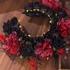 Hairband With Realistic Artificial Flower For Cosplay Costume Party Halloween Stage Performances Headwear