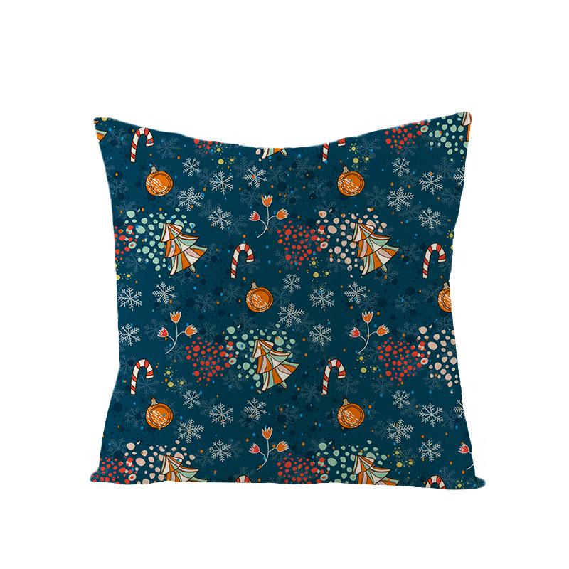 Cartoon Digital Printing Christmas Pillow Cover New Style Square Polyester Pillow Cover Cushion Cover