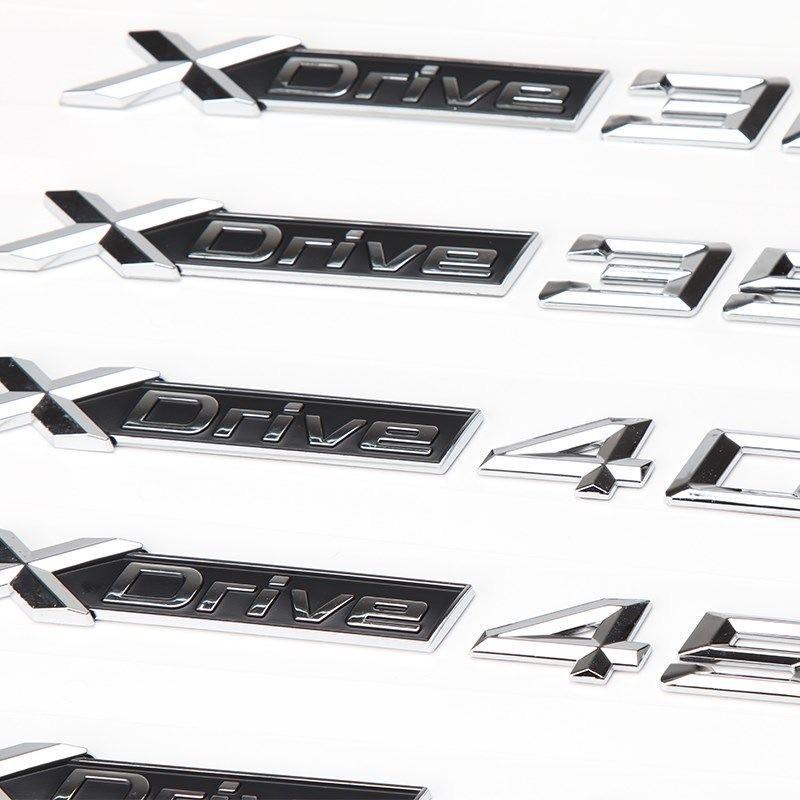 Zadní nápis kufru auta Originální náhradní štítek Pro BMW Xdrive 20i 25i 30i & GT - 18i 23i 28i 35i 40i 45i X1/X2/X3/X4/X5/X6/X7