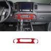 Red Carbon Interior AC Trim Sticker For Nissan Frontier D41 Extended Cab 2024+