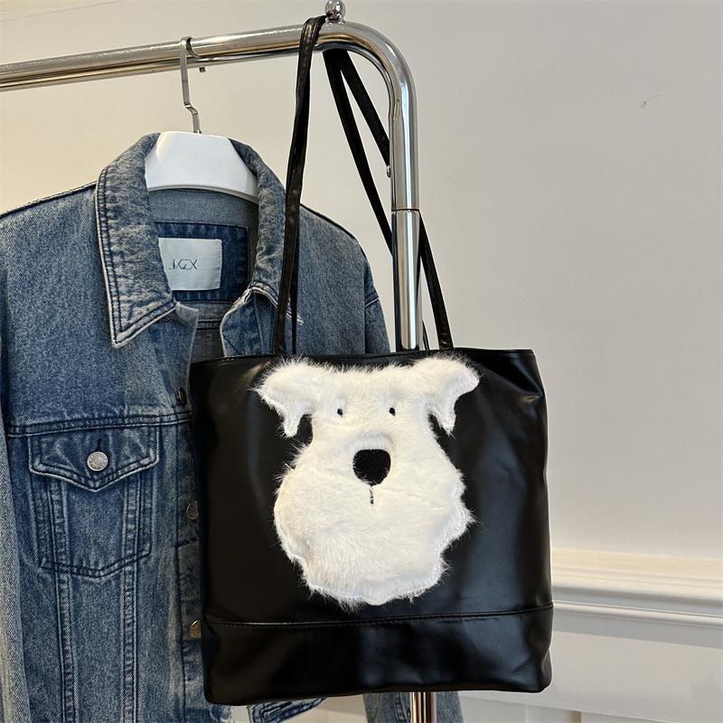 

Tote bag women 2025 new large-capacity commuter backpack multi-functional shoulder bag travel backpack handmade atmosphere чёрный