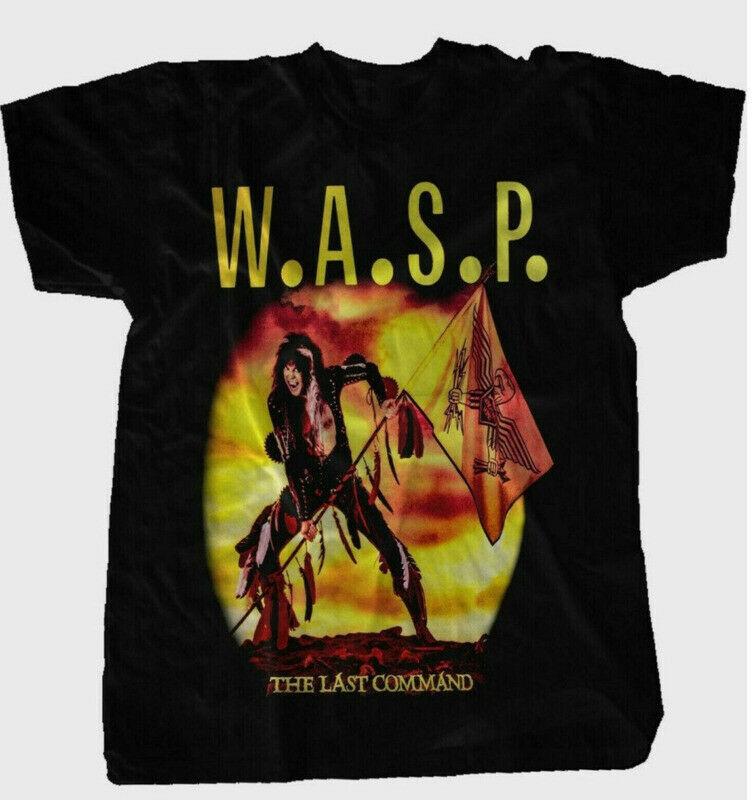 SALE Wasp The Last Command Tour T-shirt Black Tee All Sizes S-5XL Unisex T-Shirt