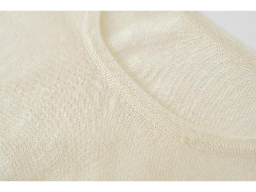 Women's 100% Pure Cashmere Round Neck Knitted Vest - Close-Fitting & Comfortable