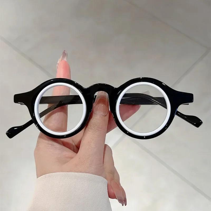 Vintage Luxury Brand Designer Round Optical Glasses Small Frame Women for Men Steampunk Computer Popular Myopia Glasses Frames