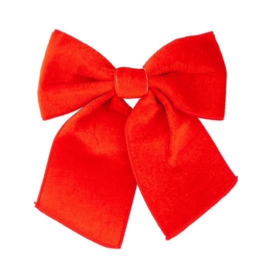 Yousheng Christmas Tree Bow Pendant Velvet Bow Topper Wreaths Doors Decor Wire-Reinforced Edges Gift Bows Holiday Decoration