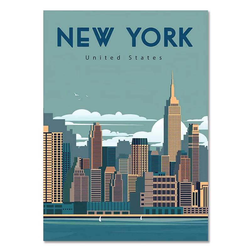 

Марокко Пейзаж Постер Париж Нью-Йорк Сити Путешествия Холст Живопись Современное Настенное Искусство Модульная Печать Картины Проход Домашнее Украшение 21cm×30cm NoFrame