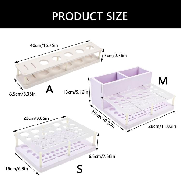 PVC Leather Tool Storage Rack with Multiple Holes Punch Craft Tool Organizer Shelf Suitable for Professional Technicians