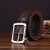 Thickened Water-Dyed Matte First Layer Cowhide Stainless Steel Belt Men'S Genuine Leather Versatile Retro Casual Jeans Belt Men'S