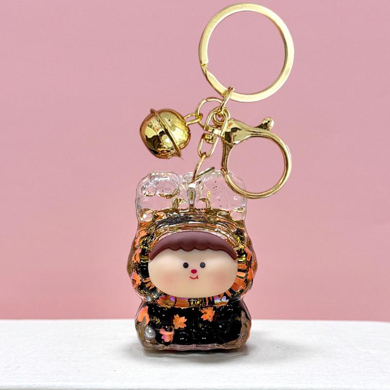 Акрил в масло зыбучие пески мигающий брелок Лилит сумка кулон настольный орнамент брелок — фото 6