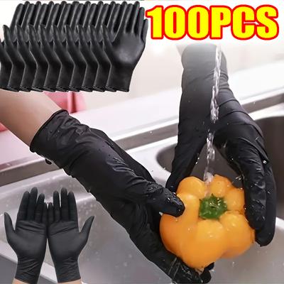 10–100 Stück Gummihandschuhe, Einweg-Nitrilhandschuhe für die Haushaltsreinigung, Arbeitssicherheitswerkzeuge, Gartenhandschuhe, Küchenkochutensilien