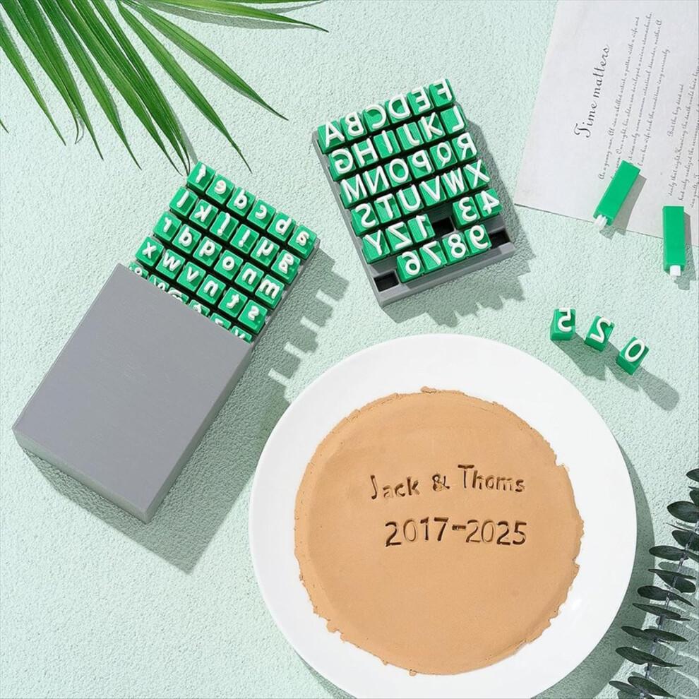 Set Van 72 Alfabetstempels Voor Klei, Aardewerk, Letters, Stapstenen, Mallen En Betonmallen