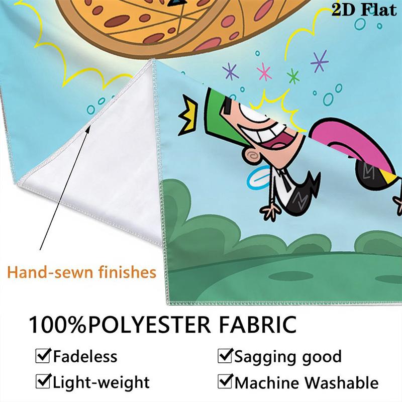 Fairly OddParents Pattern Home Decor Tapestry, Wall Hanging, Decorative RV Wall Cloth.XGT0914136