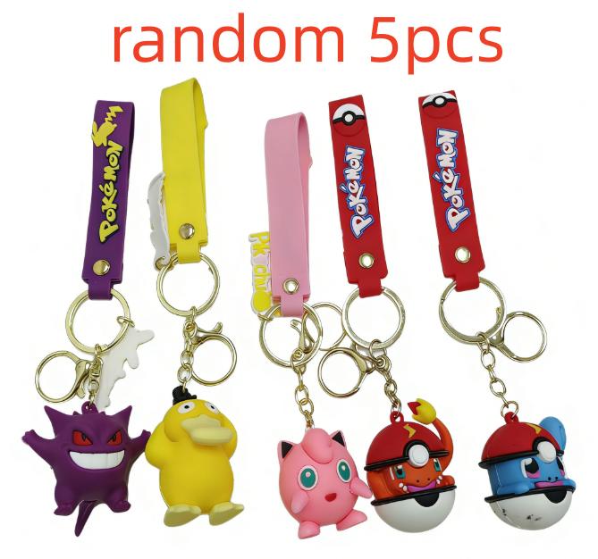 Pok É Mon Pikachu Schlüsselanhänger Cartoon Niedliche Puppe Auto Schlüsselanhänger Taschendekoration Kleines Geschenk