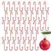 100pcs Christmas Ornament Hooks Metal Iron S-Shaped Hook Holders Christmas Tree Ball Pendant Hanging Decoration for Home