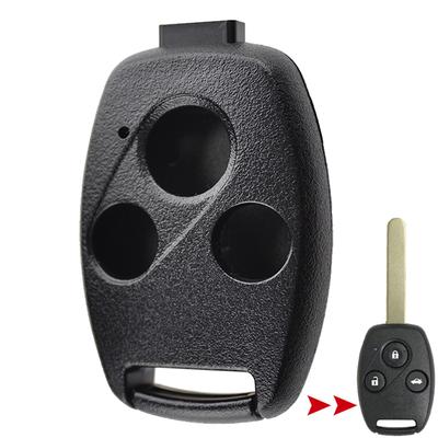 3 Buttons Car Remote Key Fob Cover Shell Case Replacement Repair Kit For Honda Accord Civic CRV Pilot Fit FRV CR-Z S2000 Insight