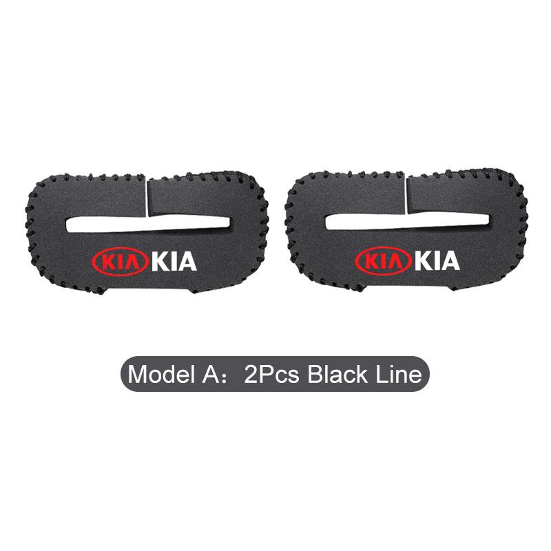 BBEK9 Car Seat Belt Buckle Suede Wear Resistant Protector Cover For Kia Sportage Ceed Picanto Rio ProCeed Niro K7 K5 K8 K3 Sorento K9