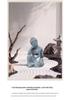 Elegant Wabi-Sabi Buddha Ornament: Artistic Hollowed-Out Tabletop Decor for Tea Table, Entrance, or Fish Tank Landscaping