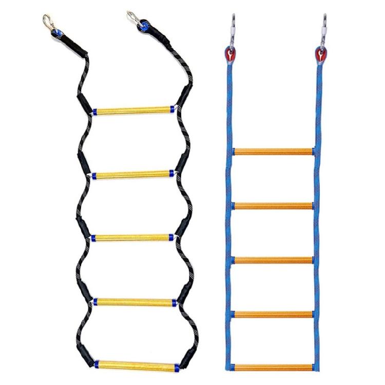 Outdoor 5 Step Boat Rope Ladder for Inflatable Boat, Kayak, Motorboat, Canoeing