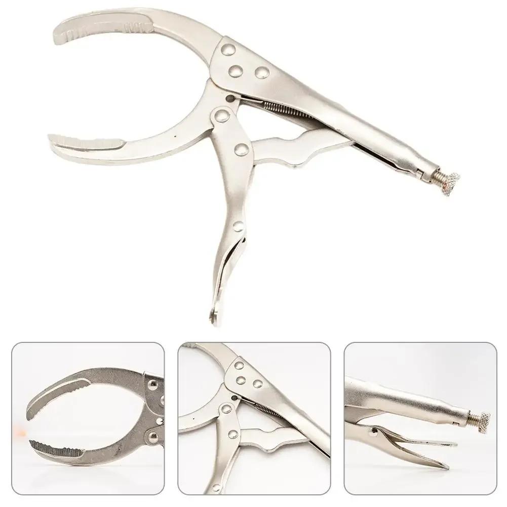 Adjustable Oil Filter Wrench Pliers Tool Universal Fit for Car Motorcycle Engine Maintenance Oil Filter Removal Installation Kit