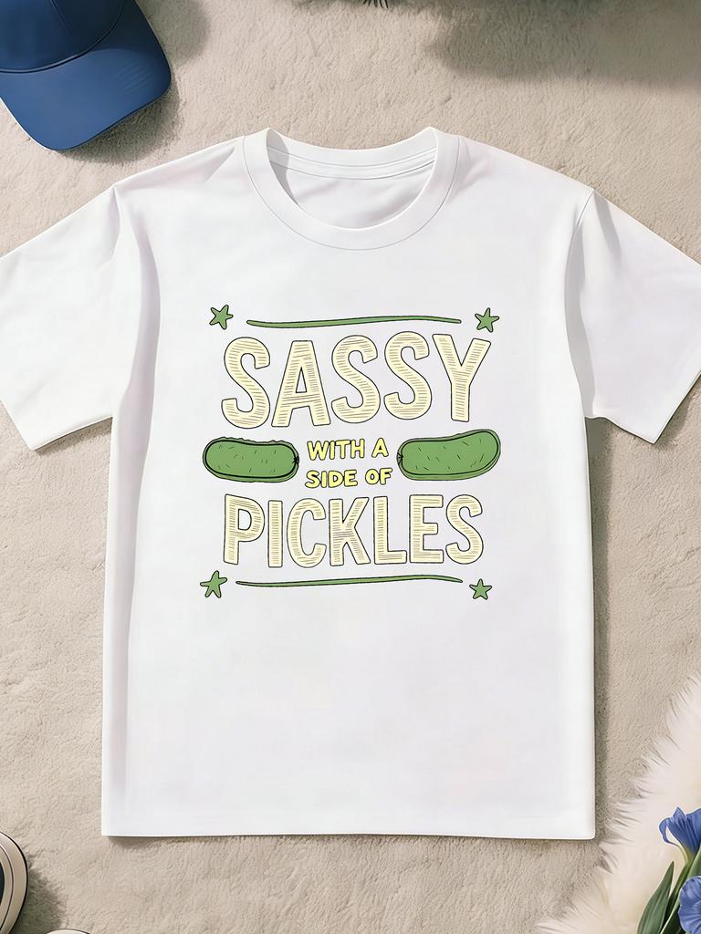 Europäische Größen Kinder Sommer Kurzarm T-Shirt, Cartoon Print Oberteil für Jungen, Mit Süßem Design, Geeignet für Ausflüge und den Alltag