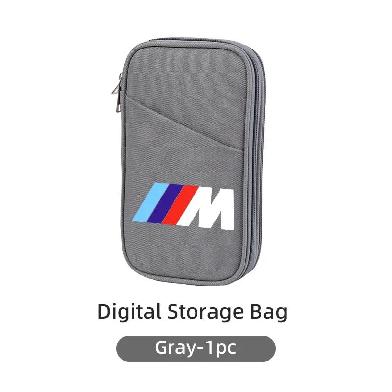 New Car Storage Bag Data Cable Organizer For BMW Performance F30 F20 F10 F40 E92 E91 G20 G30 G05 G06 G07 G11 G01 G02 G32 F3
