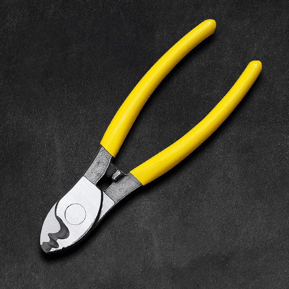 6 Inch Manual Electrician Cable Cutter Tool, Multifunctional Anti Slip Electrician Pliers, Labor-Saving Wire Stripping Pliers