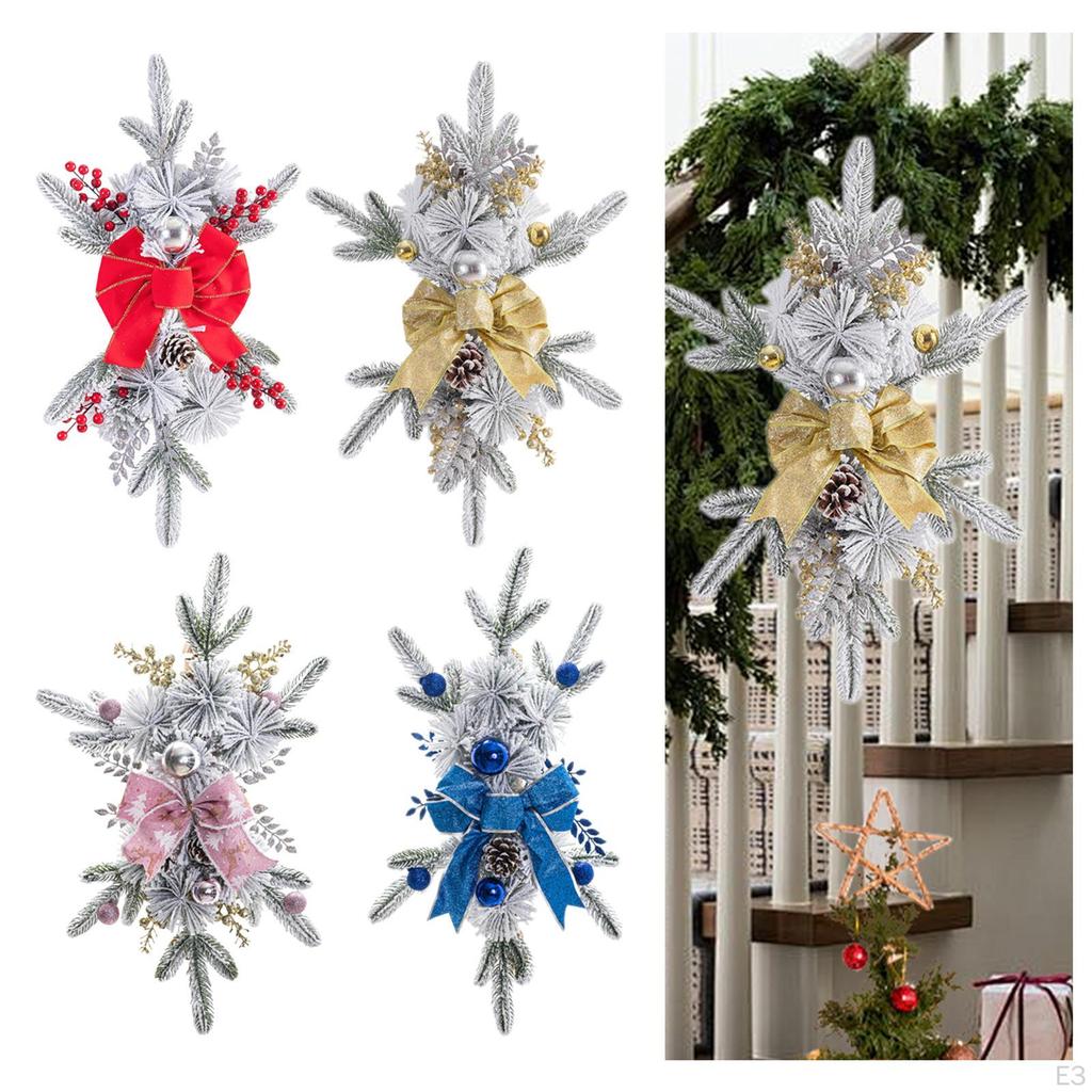 Weihnachten Künstliche Girlanden Tür Treppengirlande für Vorderhausdekoration Geschenke
