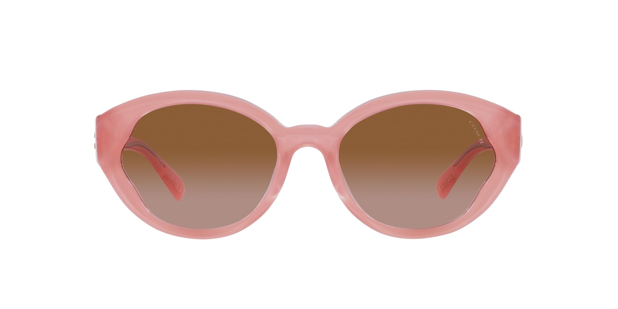 

Coach Sunglasses HC8364U CH569 Milky Pink Gradient Lens 55 Pink/Transparent Frame/Brown