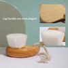 1PCS Wooden Handle Facial Cleansing Brush Deep Clean Pore Exfoliator Face Scrub Facial Washing Brush Cleaning Tool