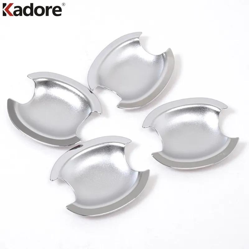 Side Door Handle Bowl Cup Cover Trim For Kia Cerato K3 Forte 2012 2013 2014 Chrome Car Door Handles Protector Cap Accessories