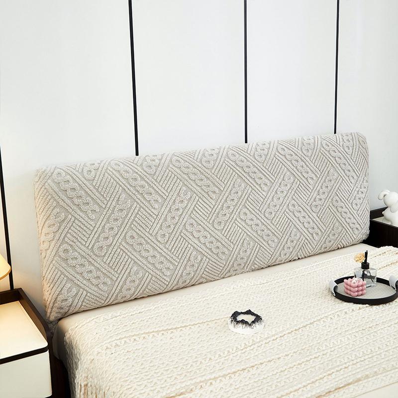 Elastic Headboard Cover Bedroom Bedside Headboard Cover Dust Proof All-inclusive Jacquard Bed Backrest Cover Head Back Protector