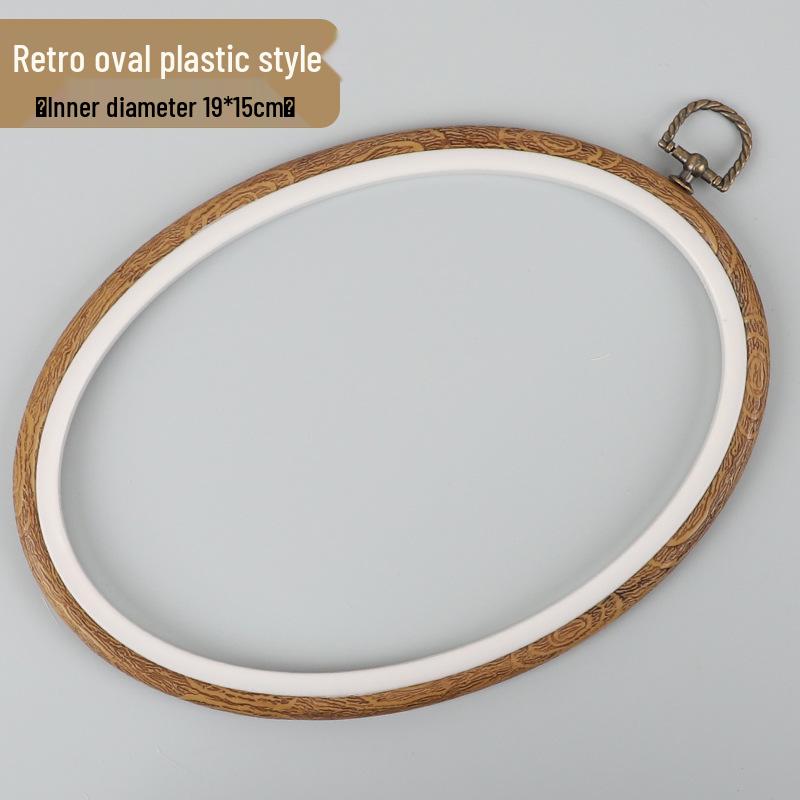 Verstellbarer Mini-Stickrahmen im Bambus-Stil - Handgefertigter Kreuzstich- und Webrahmen