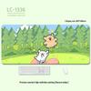 Extra-Large Heated Anti-Slip Cartoon Mouse and Keyboard Pad - Comfortable Desk Pad for Office & Gaming