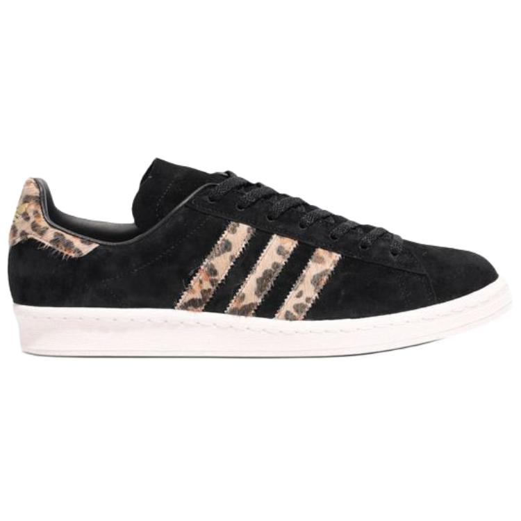Adidas Originals x XLARGE Campus 80s Abrasion Resistant Low top Skateboard Shoes Men's Black Brown Q34551