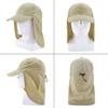 UPF Waterproof Sun Hat Foldable Unisex Baseball Cap with Neck Flap for Running [EINSKEY] 50+ - Beach, Golf, Hiking, Fishing,