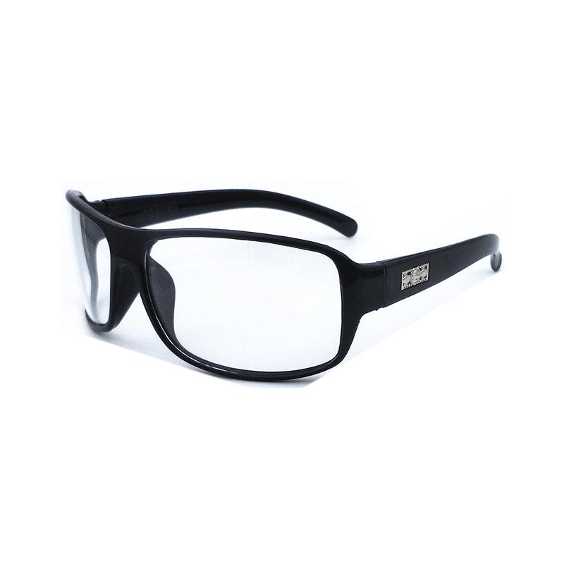 Fahrradsonnenbrille für Herren – transparent, winddicht, sandabweisend, schwarze Schweißspiegelbrille