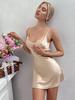 Nuisette Camisole en Soie Glacée Grande Taille pour Femme - Sexy, Dos Nu, Ample, Vêtement d'Intérieur Été/Début d'Automne