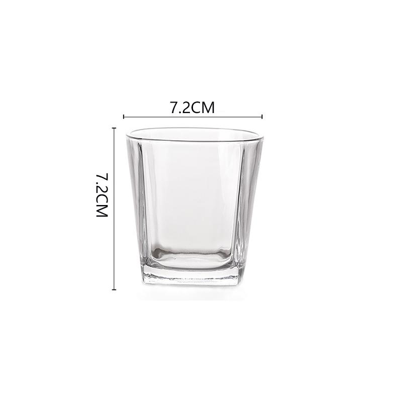 Thickened Glass Cup Household Milk Tea Juice Cups Transparent Water Bottle Party Elegant Cocktail Glass Suitable for Gift Giving