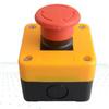 1pc 22mm Push Button Switch Waterproof Red Mushroom-shaped Plastic Stop Button Switch For Automatic Control Circuits
